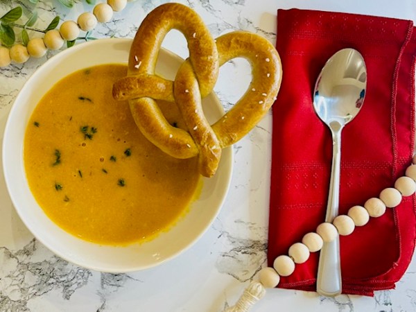 Butternut Squash Cheddar Ale&nbsp;Soup